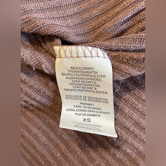 Jolt Women’s Boho Embroidered Long Sleeve Mauve Peasant Top | Size XS - Picture 7 of 9